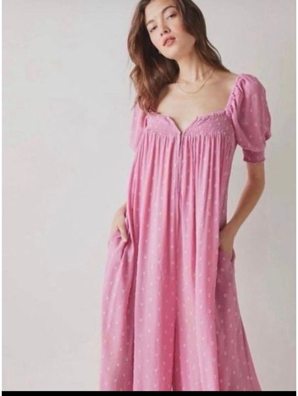 Free People Intimately "Last Chance" Jumpsuit in Airy White size S